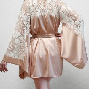 Skin Hot Women sexy Nightwear Satin Lace Lingerie Sleepwear Robes Intimate night Gown Robes Kimono Exotic Apparel Babydolls Chemises