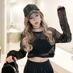 綱上衣 鬆身微彈 黑色 均碼